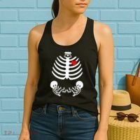 Baby Twins Skeleton Halloween Costume Women's Tank Top thumb 2