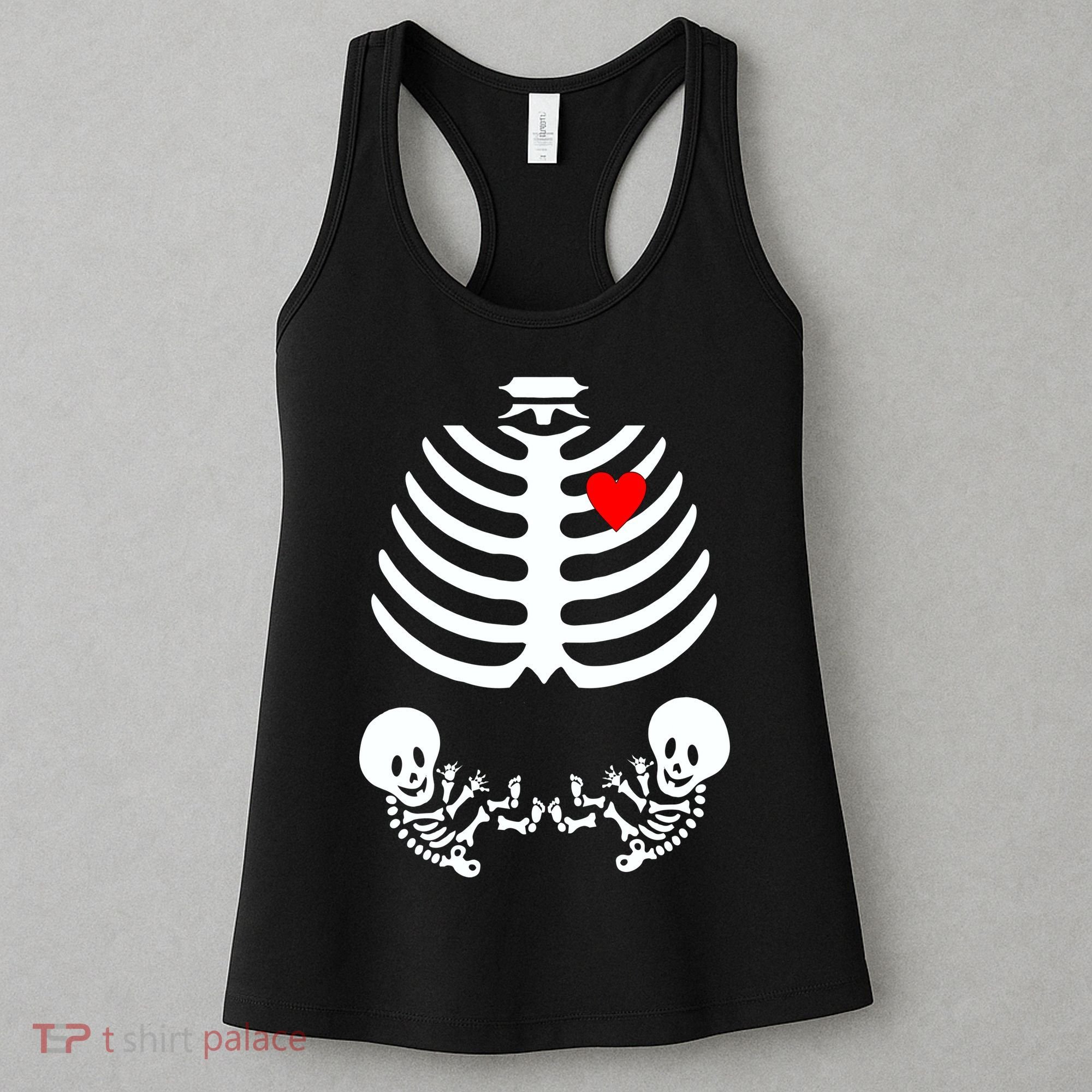 Baby Twins Skeleton Halloween Costume Women's Tank Top