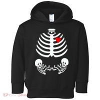 Baby Twins Skeleton Halloween Costume Toddler Hoodie thumb 0
