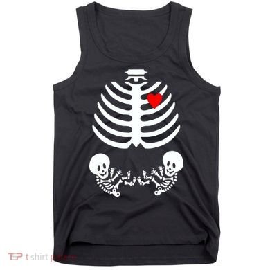 Baby Twins Skeleton Halloween Costume Tank Top