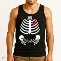 Baby Twins Skeleton Halloween Costume Tank Top thumb 3