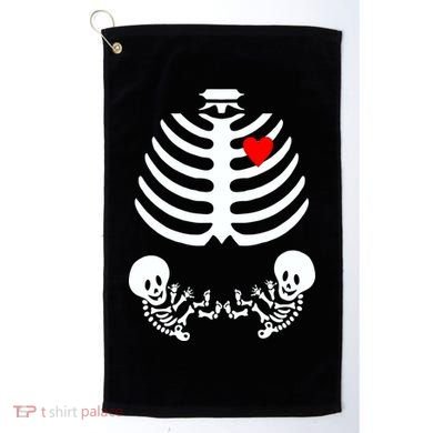 Baby Twins Skeleton Halloween Costume Golf Towel