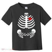 Baby Twins Skeleton Halloween Costume Toddler T-Shirt thumb 0