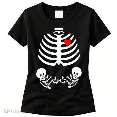 Baby Twins Skeleton Halloween Costume Women's T-Shirt