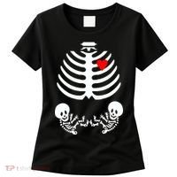 Baby Twins Skeleton Halloween Costume Women's T-Shirt thumb 0