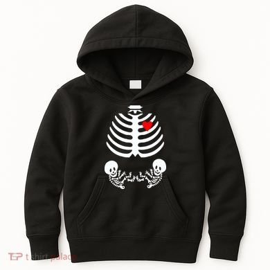 Baby Twins Skeleton Halloween Costume Kids Hoodie