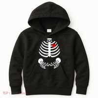 Baby Twins Skeleton Halloween Costume Kids Hoodie thumb 0