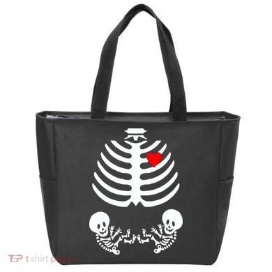 Baby Twins Skeleton Halloween Costume Tote Bag