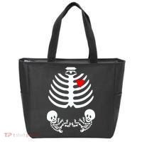 Baby Twins Skeleton Halloween Costume Tote Bag thumb 0