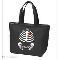 Baby Twins Skeleton Halloween Costume Tote Bag thumb 3