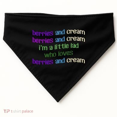 Berries And Cream USA-Made Doggie Bandana