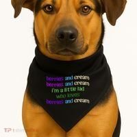 Berries And Cream USA-Made Doggie Bandana thumb 1
