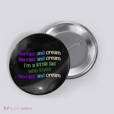 Berries And Cream Button