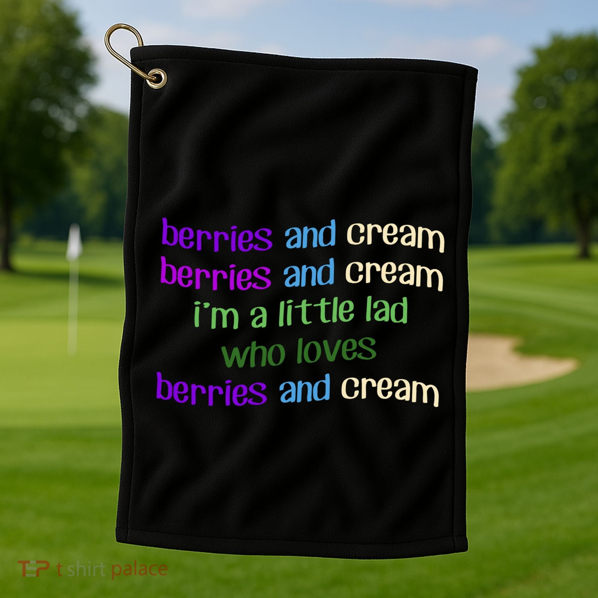 Berries And Cream Golf Towel