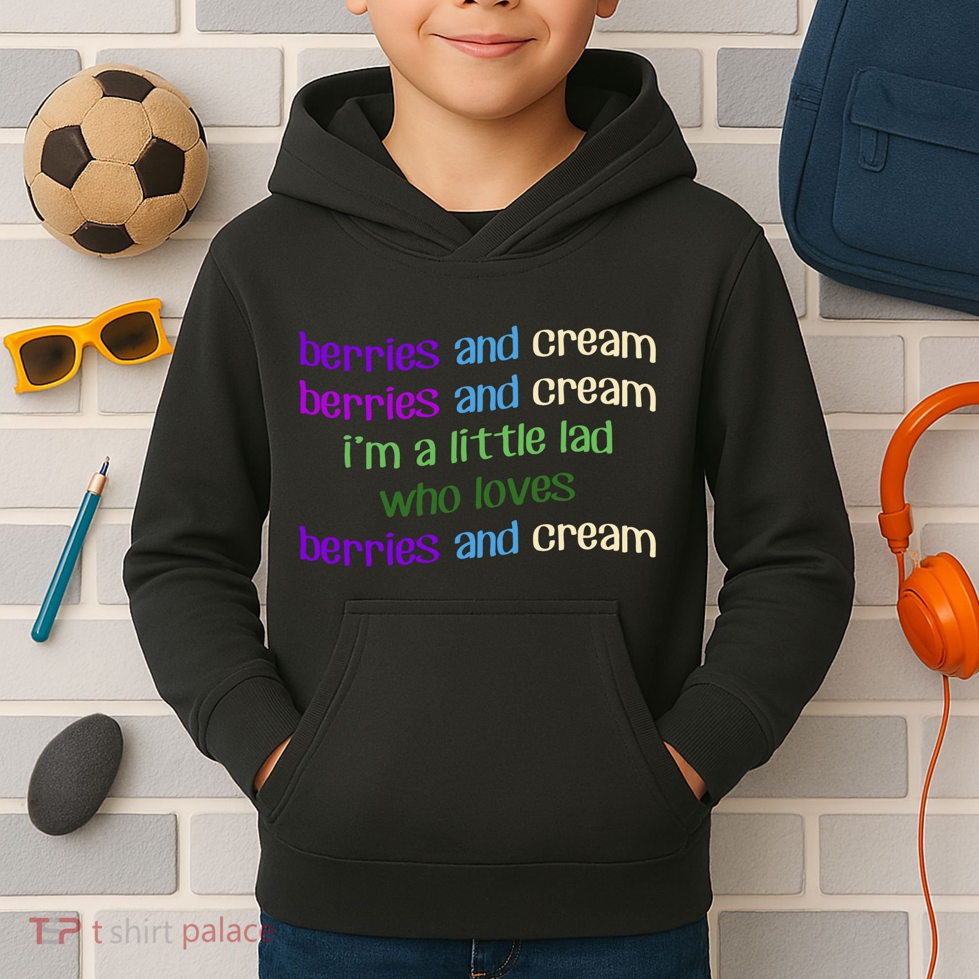 Berries And Cream Kids Hoodie
