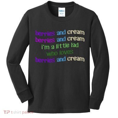 Berries And Cream Kids Long Sleeve Shirt