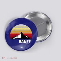 Banff Alberta Canada Rocky Mountain Cute Gift Button thumb 0
