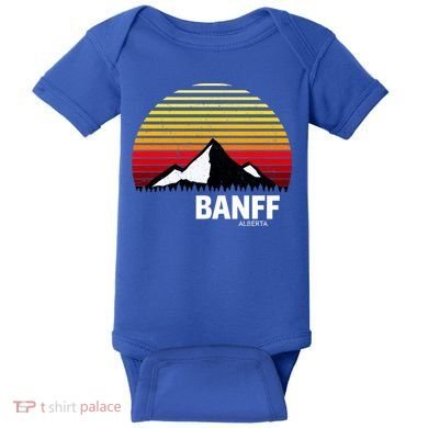 Banff Alberta Canada Rocky Mountain Cute Gift Baby Bodysuit