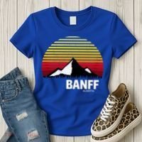 Banff Alberta Canada Rocky Mountain Cute Gift Women's T-Shirt thumb 3
