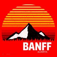 Banff Alberta Canada Rocky Mountain Cute Gift Santa Hat thumb 1