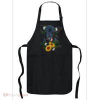 Black Angus Calf Cow Farm Animals Farmer Cow Farming Apron thumb 0