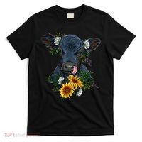 Black Angus Calf Cow Farm Animals Farmer Cow Farming T-Shirt thumb 0