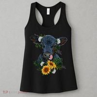Black Angus Calf Cow Farm Animals Farmer Cow Farming Women's Tank Top thumb 3