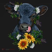 Black Angus Calf Cow Farm Animals Farmer Cow Farming Women's Tank Top thumb 5
