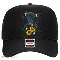 Black Angus Calf Cow Farm Animals Farmer Cow Farming Hat thumb 0