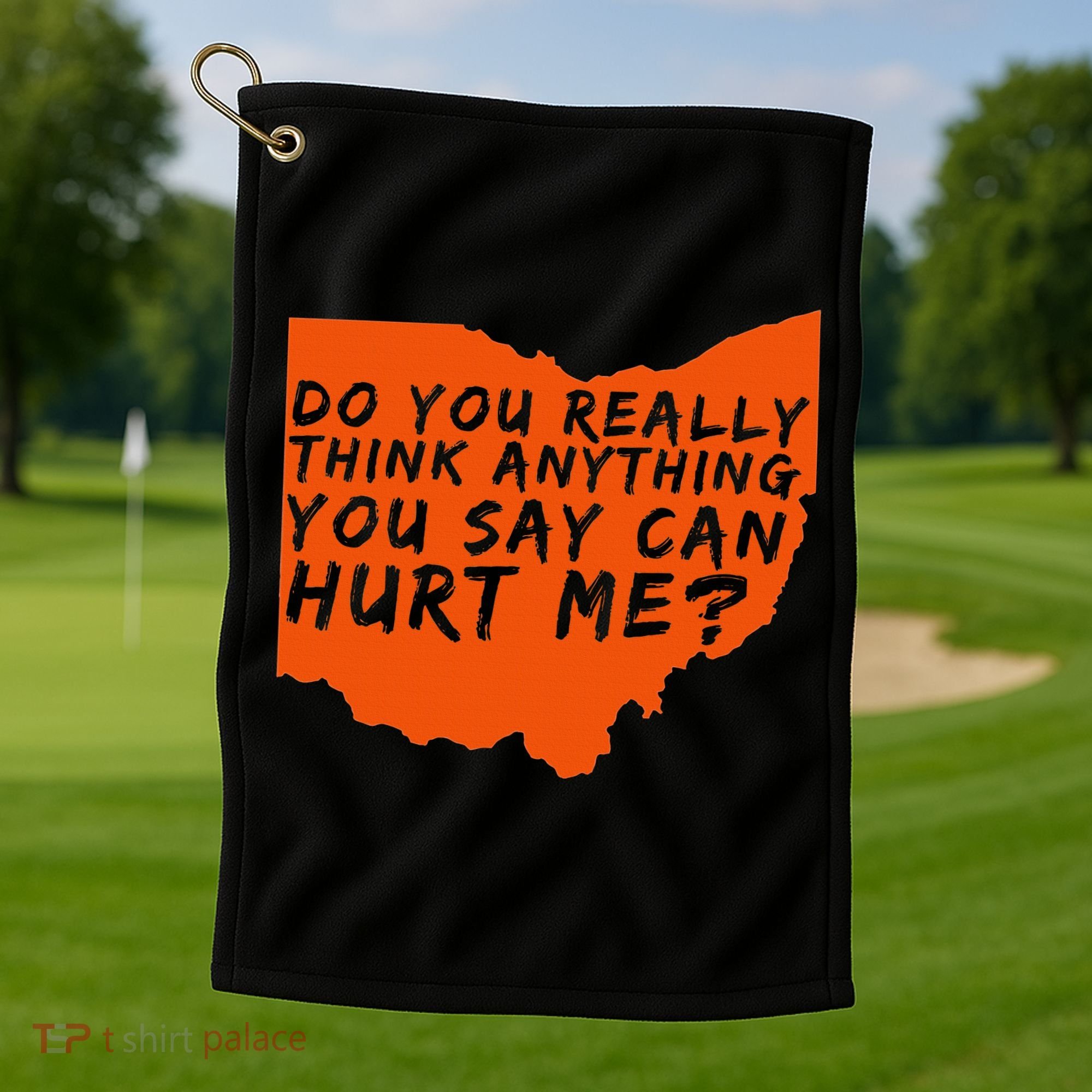 Being A Cleveland Fan Funny Sports Golf Towel
