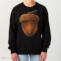 Big Acorn Costume Cute Easy Food Halloween Women's Sweatshirt thumb 0