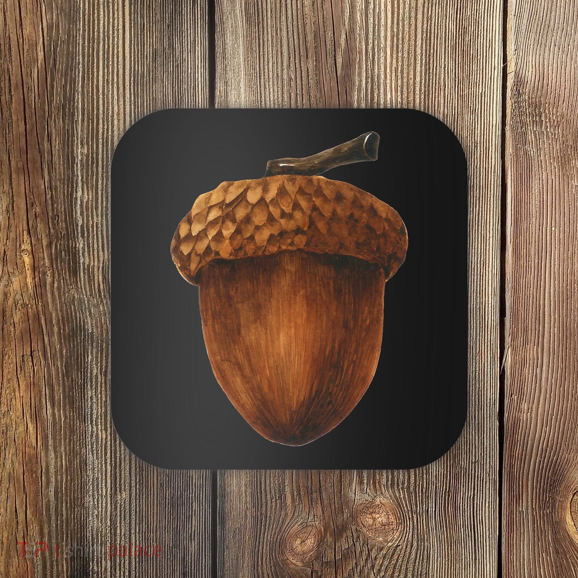 Big Acorn Costume Cute Easy Food Halloween Coaster