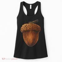 Big Acorn Costume Cute Easy Food Halloween Women's Tank Top thumb 0