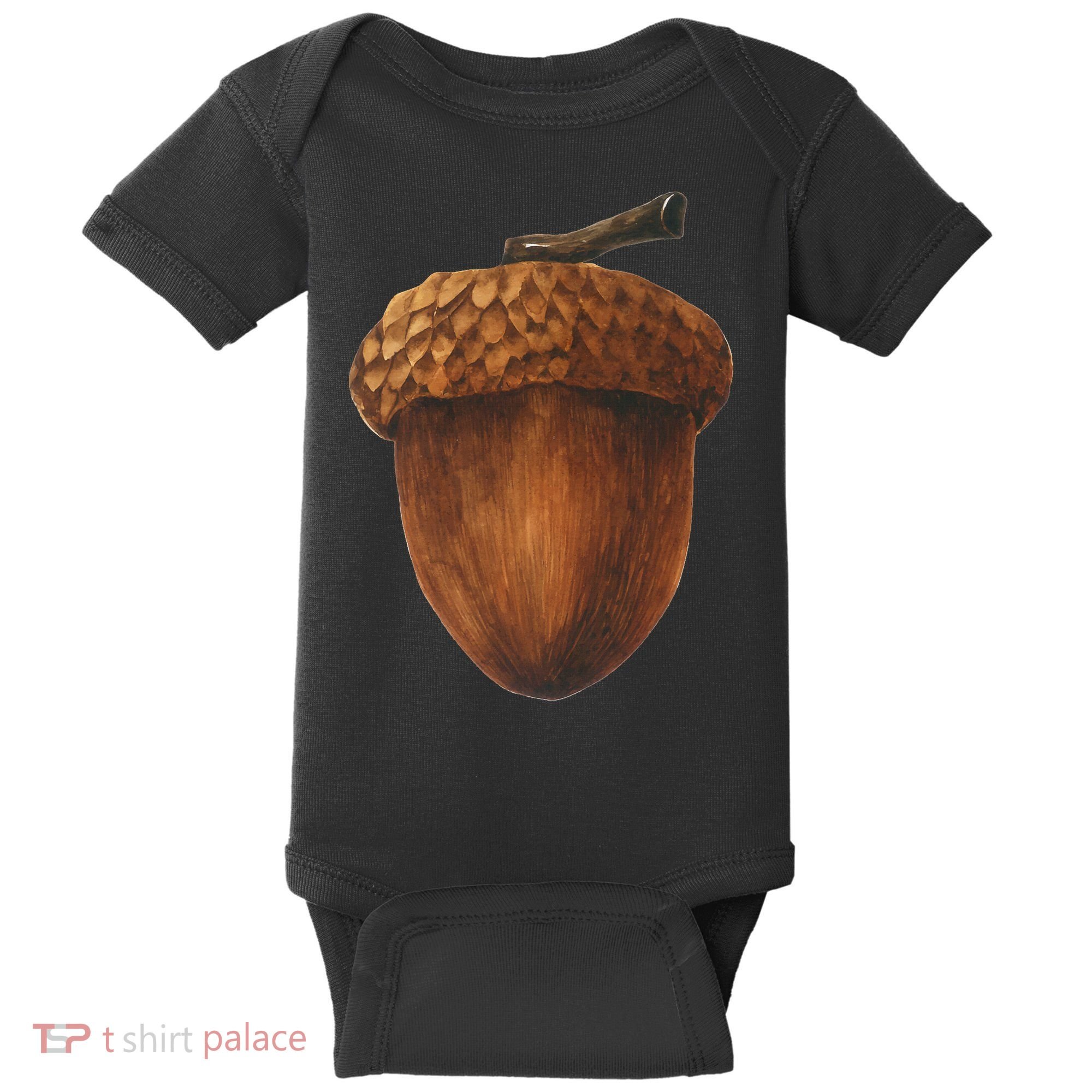 Big Acorn Costume Cute Easy Food Halloween Baby Bodysuit