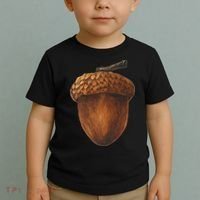 Big Acorn Costume Cute Easy Food Halloween Toddler T-Shirt thumb 2