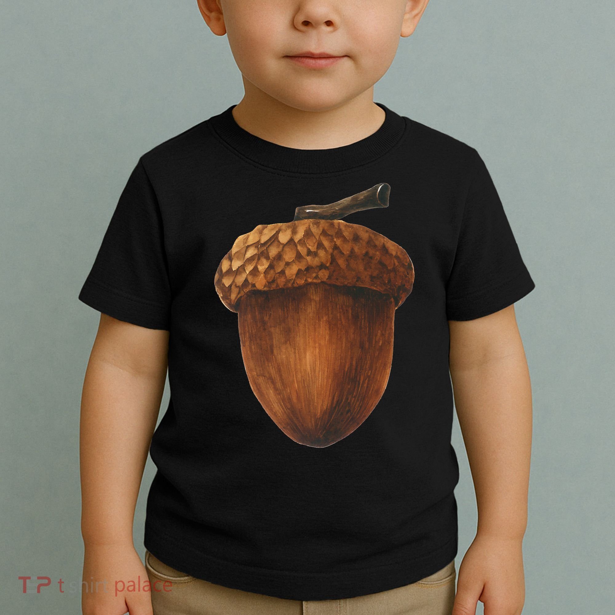 Big Acorn Costume Cute Easy Food Halloween Toddler T-Shirt