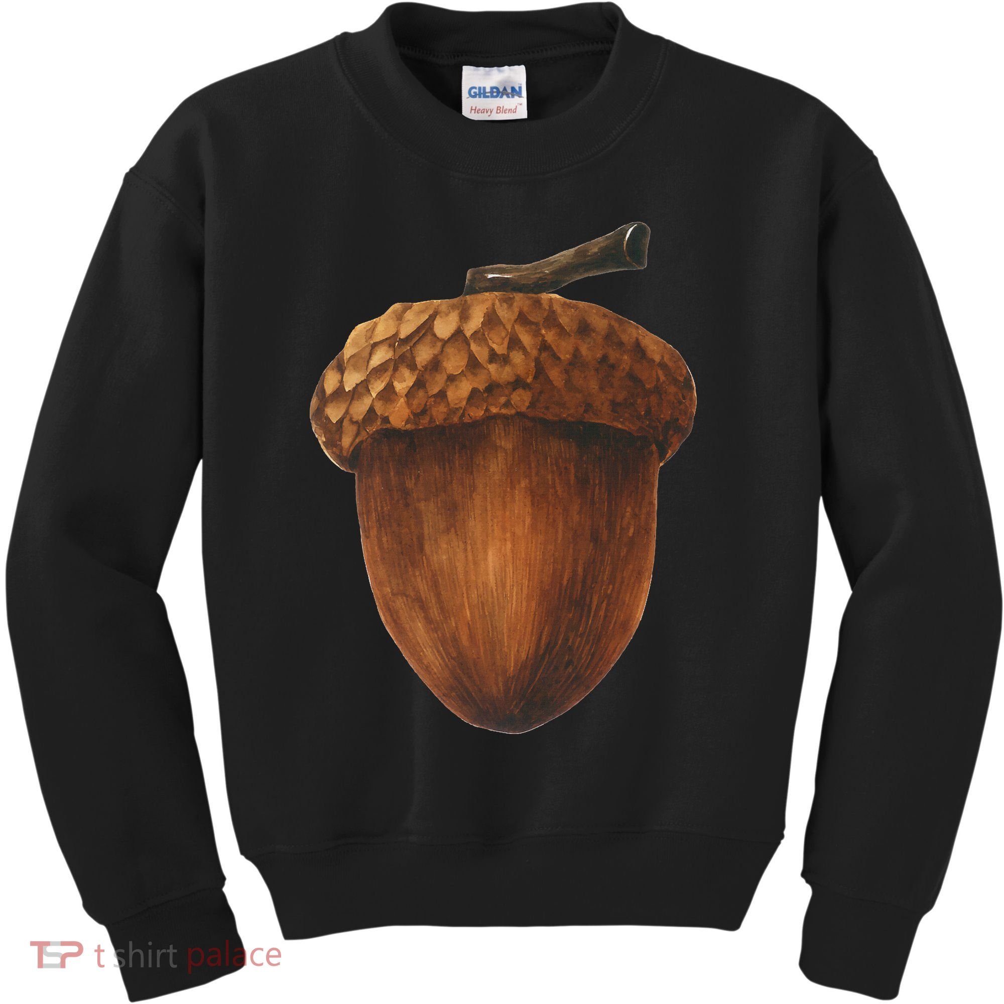 Big Acorn Costume Cute Easy Food Halloween Kids Sweatshirt