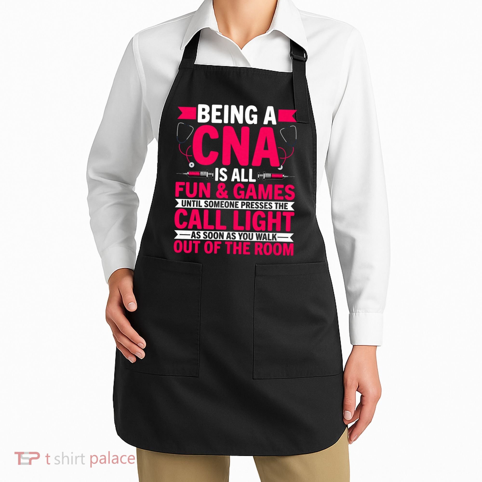 Being A Cna Is All Fun & Games Cna Medical Nursing Nurse Apron