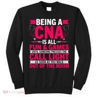 Being A Cna Is All Fun & Games Cna Medical Nursing Nurse Sweatshirt thumb 0