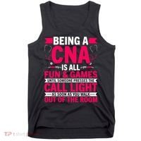 Being A Cna Is All Fun & Games Cna Medical Nursing Nurse Tank Top thumb 0