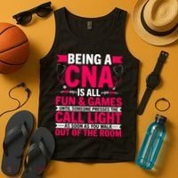 Being A Cna Is All Fun & Games Cna Medical Nursing Nurse Tank Top thumb 4