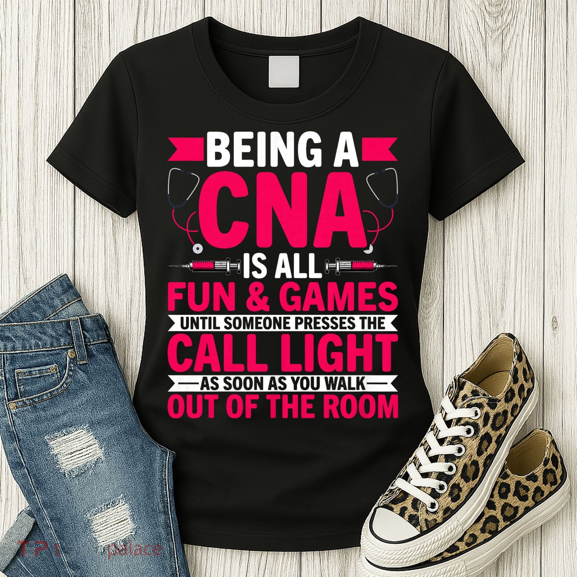 Being A Cna Is All Fun & Games Cna Medical Nursing Nurse Women's T-Shirt