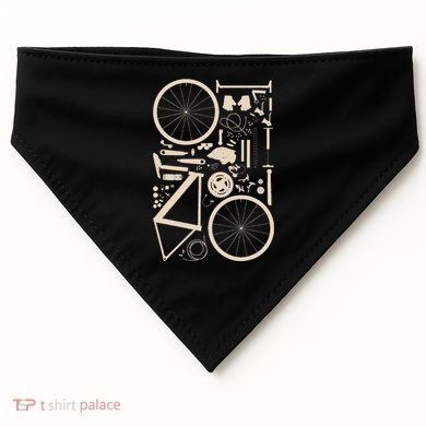 Bicycle Anatomy Cycling Cyclist Biker USA-Made Doggie Bandana
