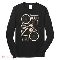 Bicycle Anatomy Cycling Cyclist Biker Long Sleeve Shirt thumb 0
