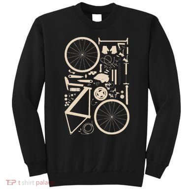 Bicycle Anatomy Cycling Cyclist Biker Sweatshirt