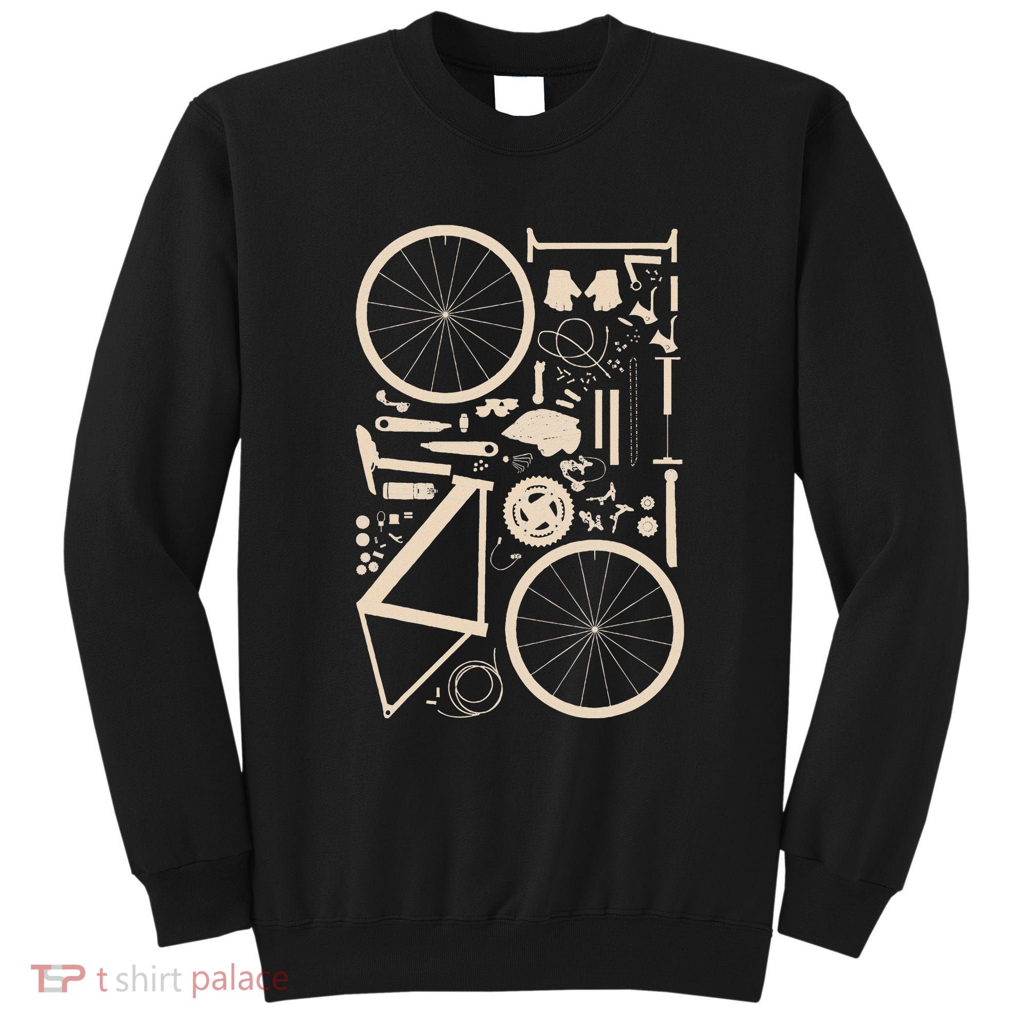 Bicycle Anatomy Cycling Cyclist Biker Sweatshirt