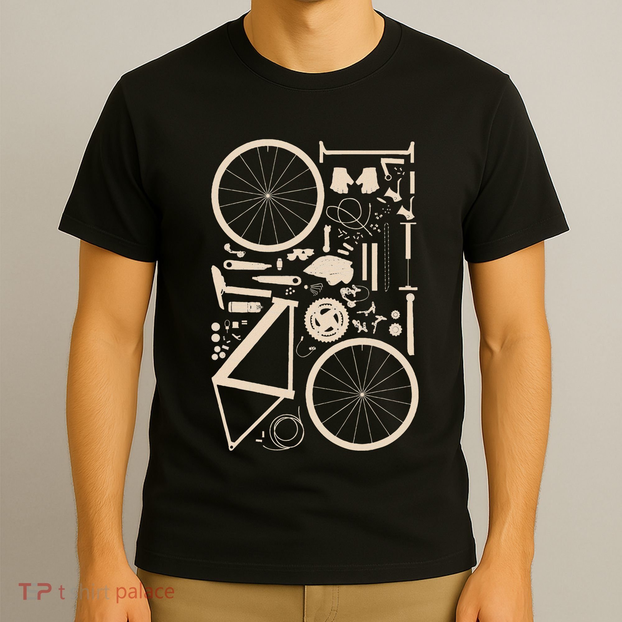 Bicycle Anatomy Cycling Cyclist Biker T-Shirt