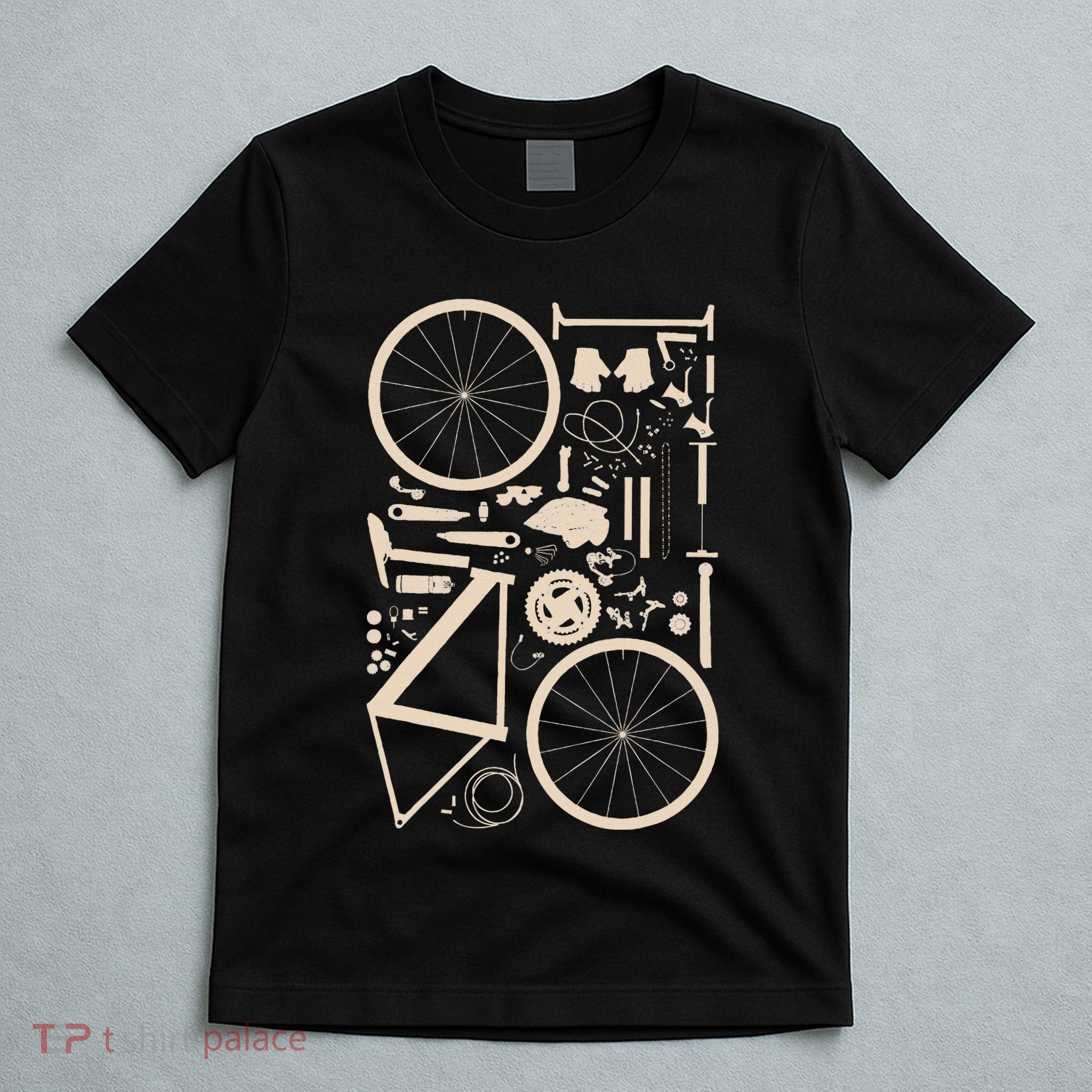 Bicycle Anatomy Cycling Cyclist Biker T-Shirt