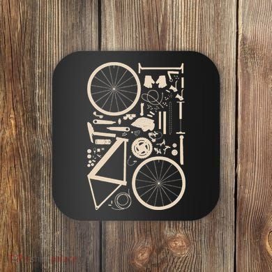 Bicycle Anatomy Cycling Cyclist Biker Coaster