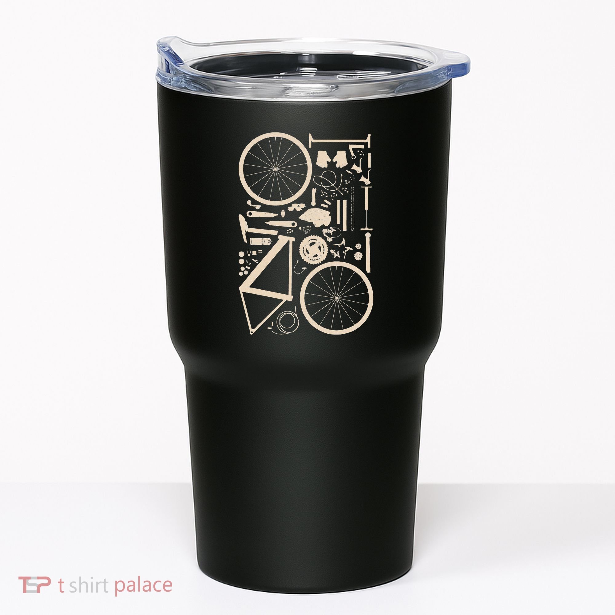 Bicycle Anatomy Cycling Cyclist Biker Tumbler